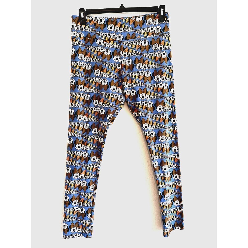 LuLaRoe Blue Mickey‎ Mouse Leggings Disney Woman's One Size Tall & Curvy